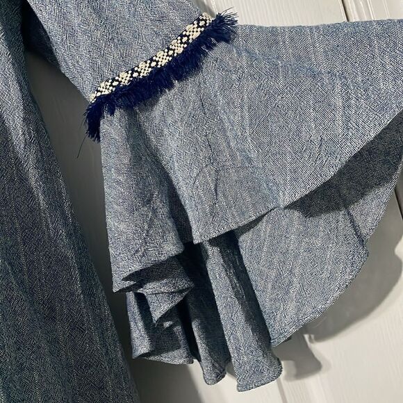 Misa Los Angeles Vanessa Off Shoulder Bell Sleeve Mini Dress Size XS - Picture 4 of 10